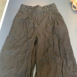 Black straight leg pants